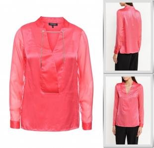 Розовые блузки, блуза marciano guess, осень-зима 2016/2017